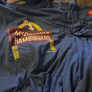McDonald’s hamburger shirt I have 2 and a grey one will be posted